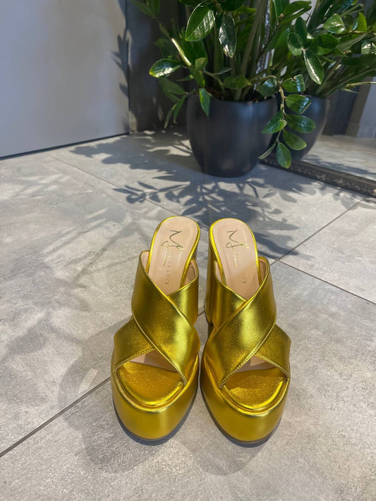 Mille Luci LUCIANA LIME HEELS - Vesta Donna