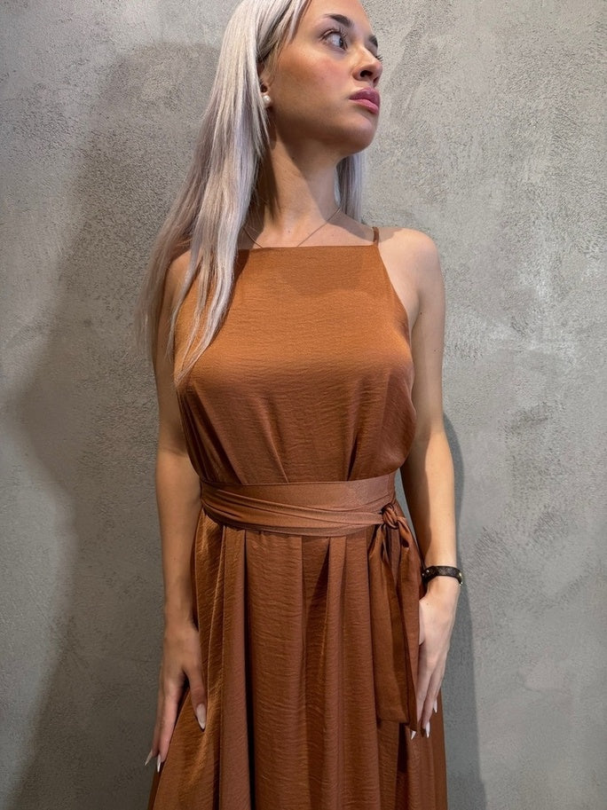 KIARA DRESS BROWN