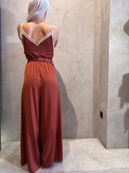  BRANDY JUMPSUIT CHOCOLATE - Vesta Donna 