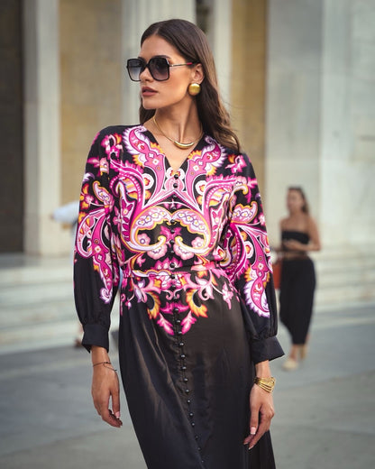 THE SEQUEL PRINT DRESS