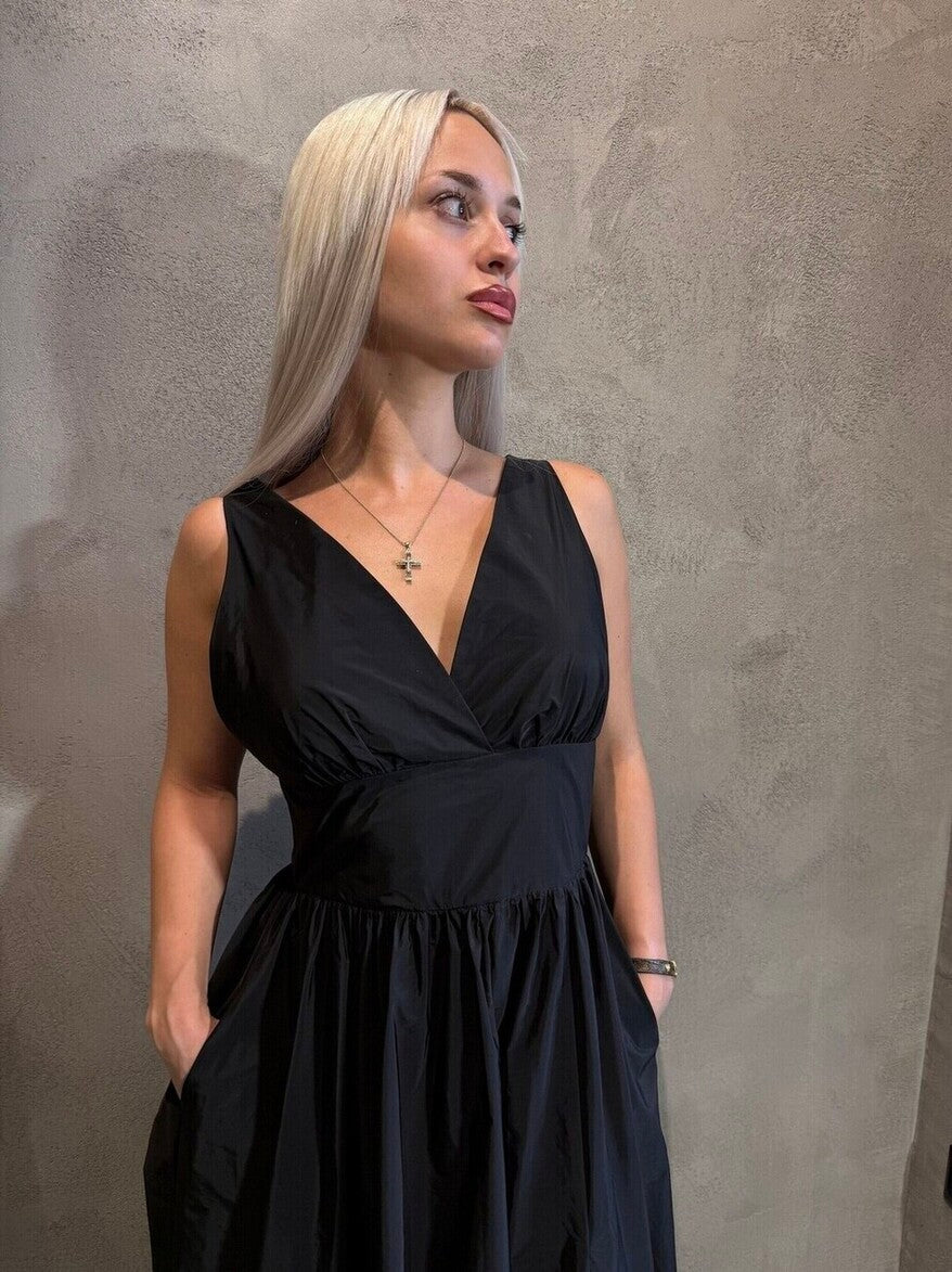  ANGELINA DRESS BLACK - Vesta Donna 