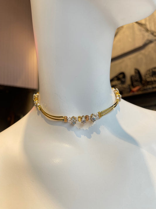 Vesta Donna CHOKER ΜΕ ΠΕΡΛΕΣ ΚΑΙ ΣΤΡΑΣ - Vesta Donna 