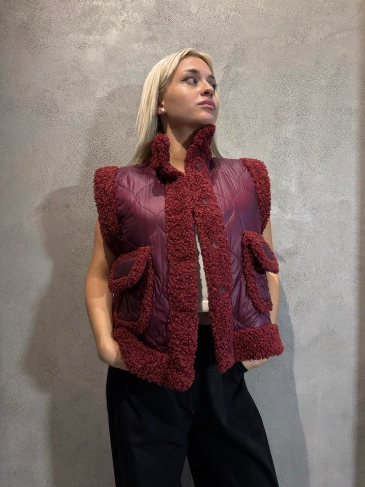NADINE VEST BORDEAUX