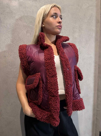 NADINE VEST BORDEAUX
