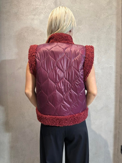 NADINE VEST BORDEAUX