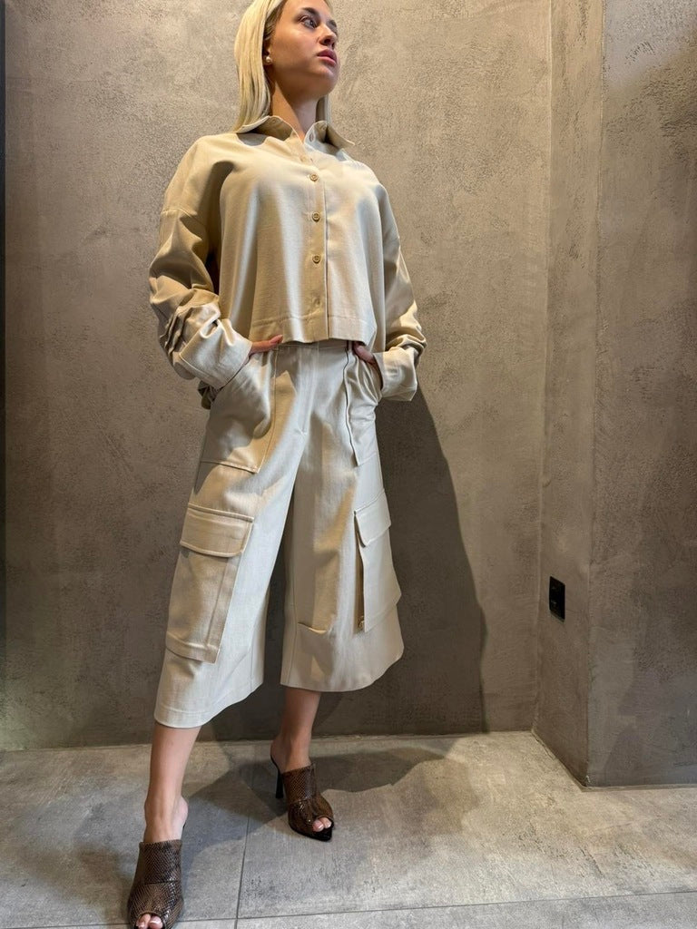 LIZZA BERMUDA SHORTS SAND