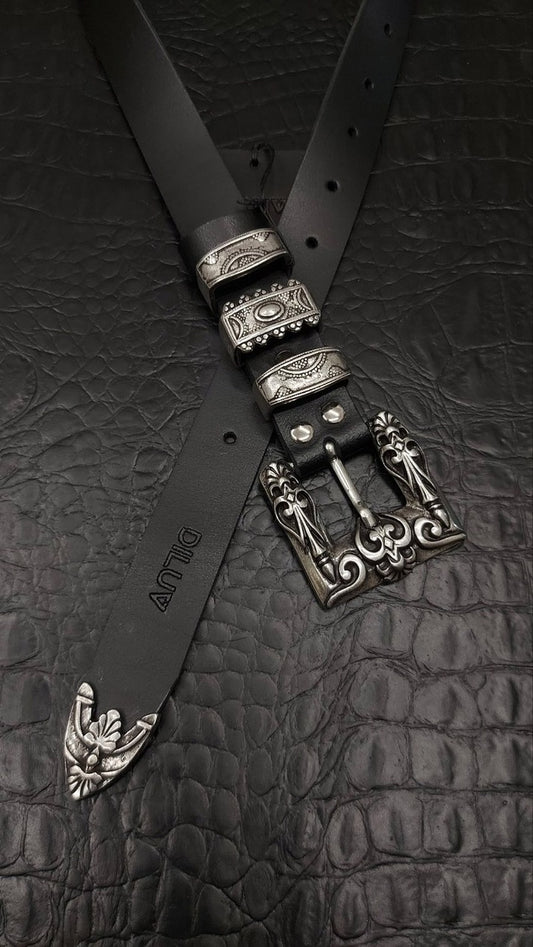 LYSORA BELT BLACK SILVER