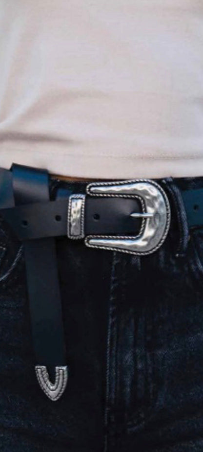 SHEILA BELT BLACK SILVER