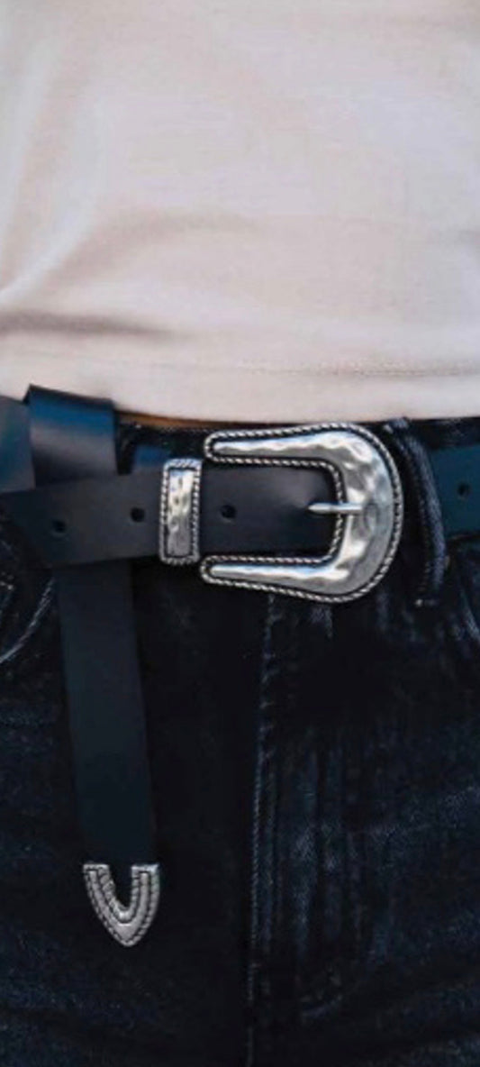 SHEILA BELT BLACK SILVER