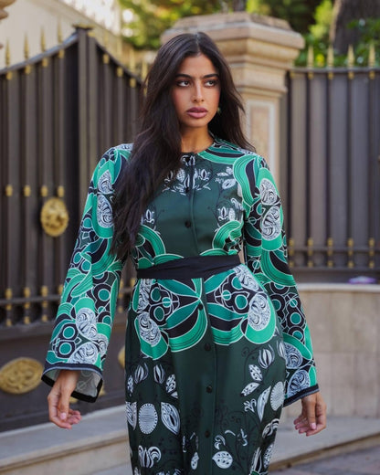 BAROCCO GREEN DRESS