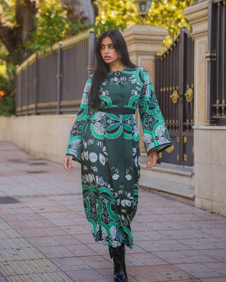 BAROCCO GREEN DRESS