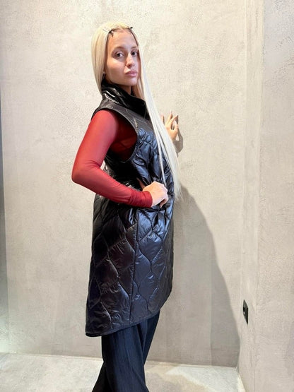 JUSTINE LONG PUFFER VEST