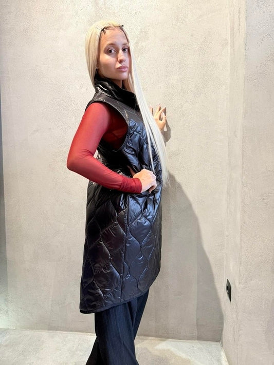 JUSTINE LONG PUFFER VEST
