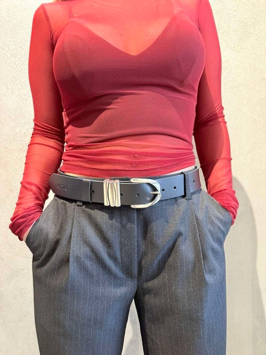 TRIPLEA BELT BLACK SILVER