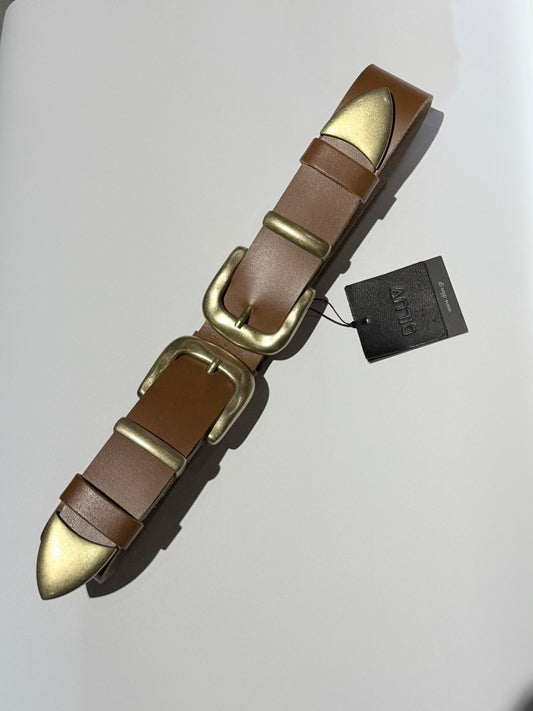 LETICIA BELT BROWN GOLD