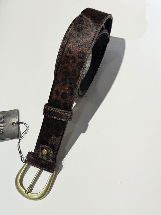 WILD THING PONYSKIN BELT BROWN GOLD