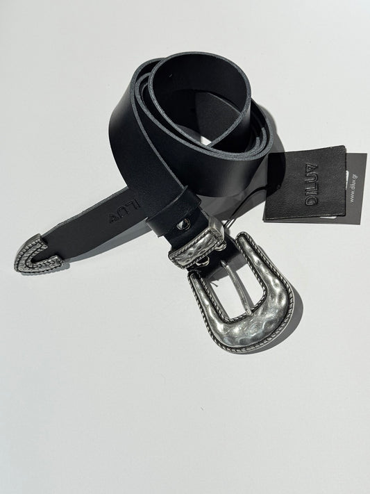 SHEILA BELT BLACK SILVER