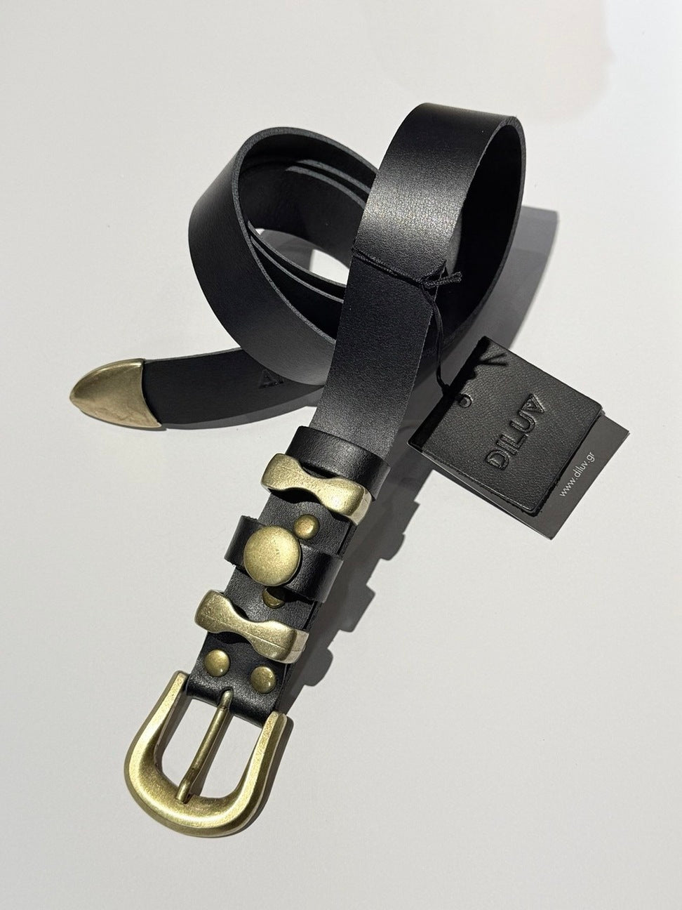 LILIBET BELT BLACK GOLD