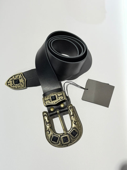 LURETTE BELT BLACK GOLD