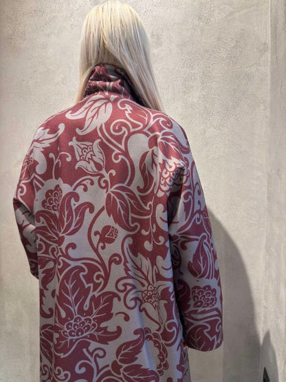 SCARLET LONG COAT BORDEAUX