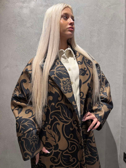 SCARLET LONG COAT BROWN