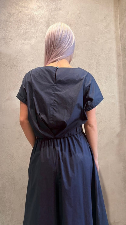 SANDRA CROP TOP DARK BLUE - Vesta Donna 
