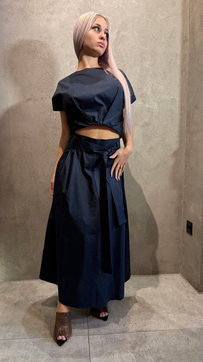 SANDRA SKIRT DARK BLUE