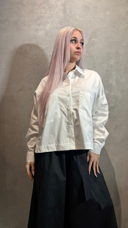 LUCINDA CROPPED SHIRT WHITE