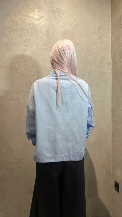LUCINDA CROPPED SHIRT LIGHT BLUE