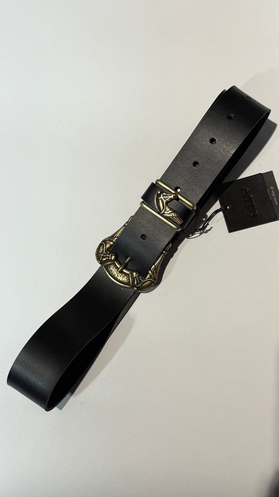EQUINA BELT BLACK GOLD
