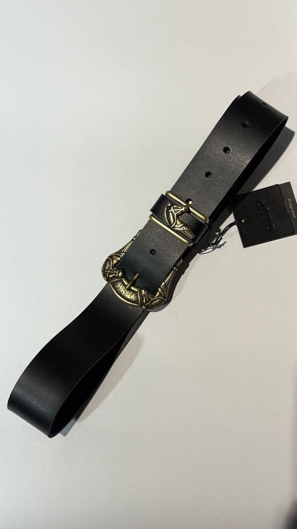 EQUINA BELT BLACK GOLD