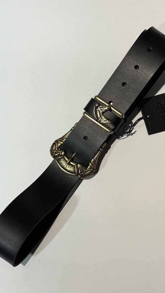 EQUINA BELT BLACK GOLD