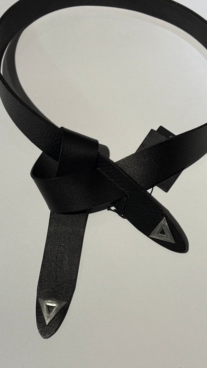 LEILA BELT BLACK SILVER
