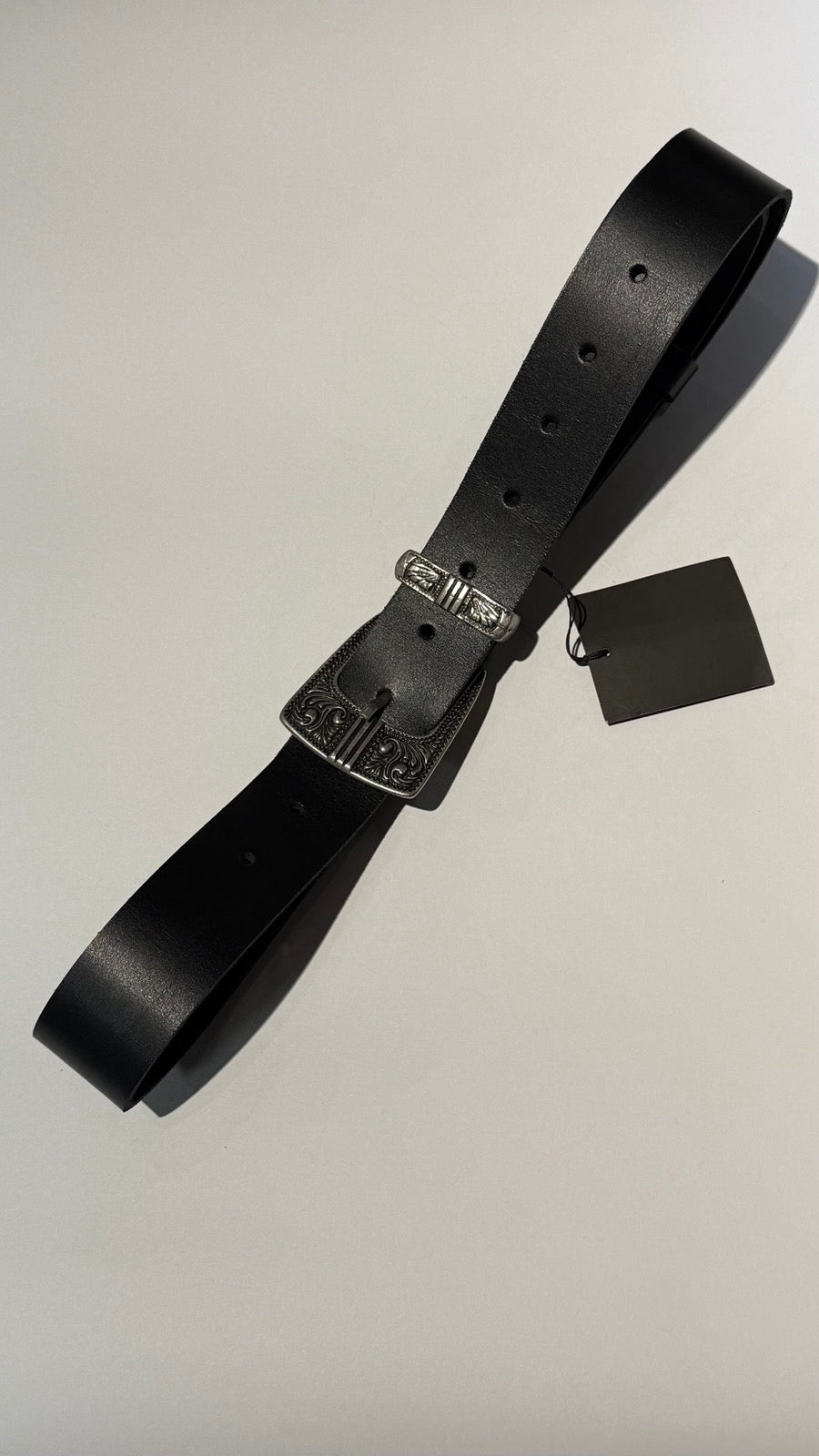 ONYX BELT BLACK SILVER