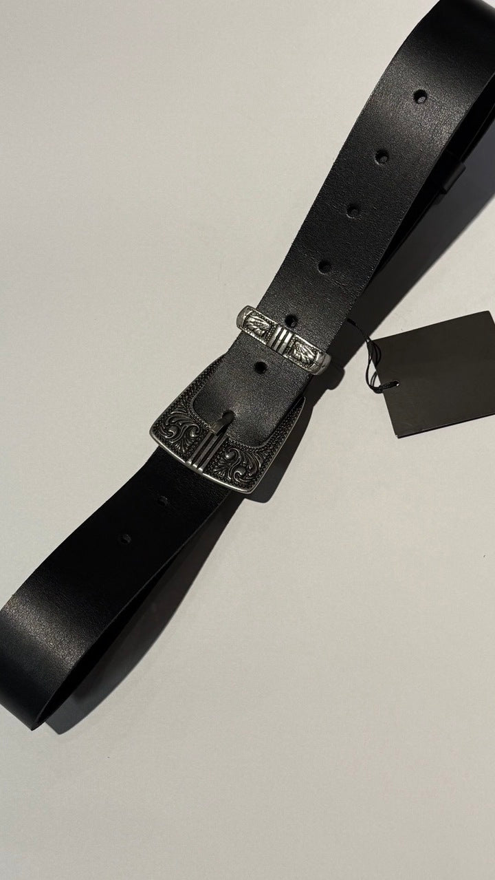 ONYX BELT BLACK SILVER