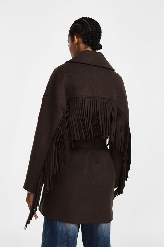  MONIA COAT BROWN - Vesta Donna 