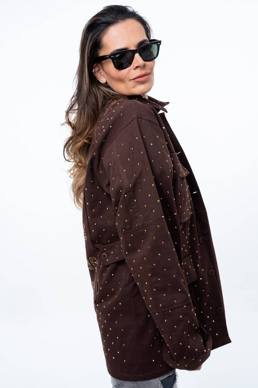 FESTIVE GOLD DIAMONDS JACKET