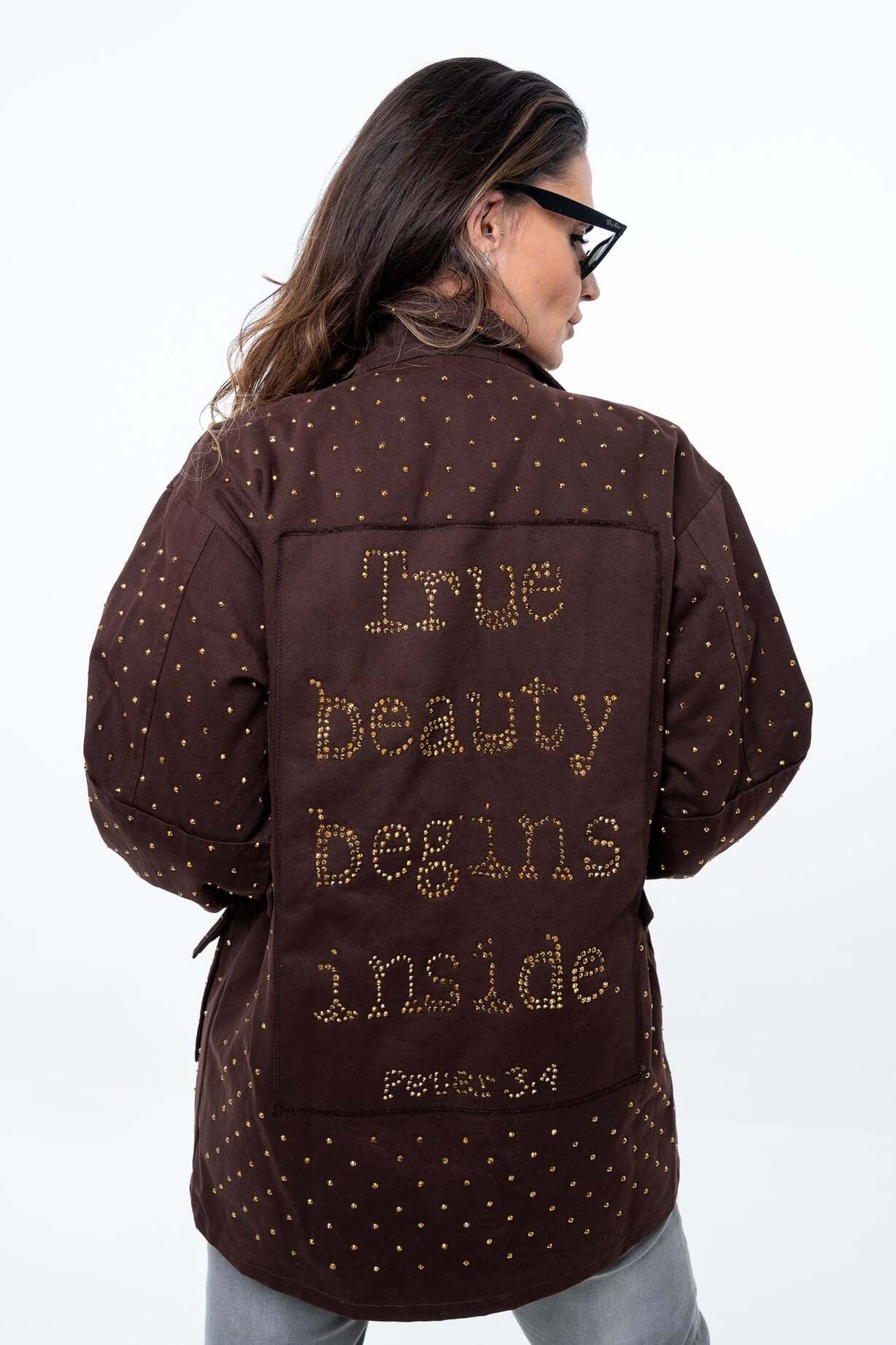 FESTIVE GOLD DIAMONDS JACKET