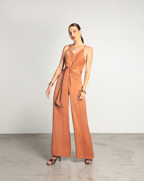  GLADIS JUMPSUIT BROWN - Vesta Donna 
