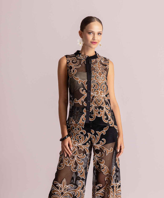KALLIOPI SLEEVELESS SET BLACK