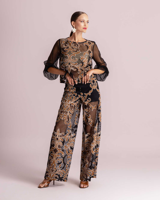 KALLIOPI LONG SLEEVE SET BLACK