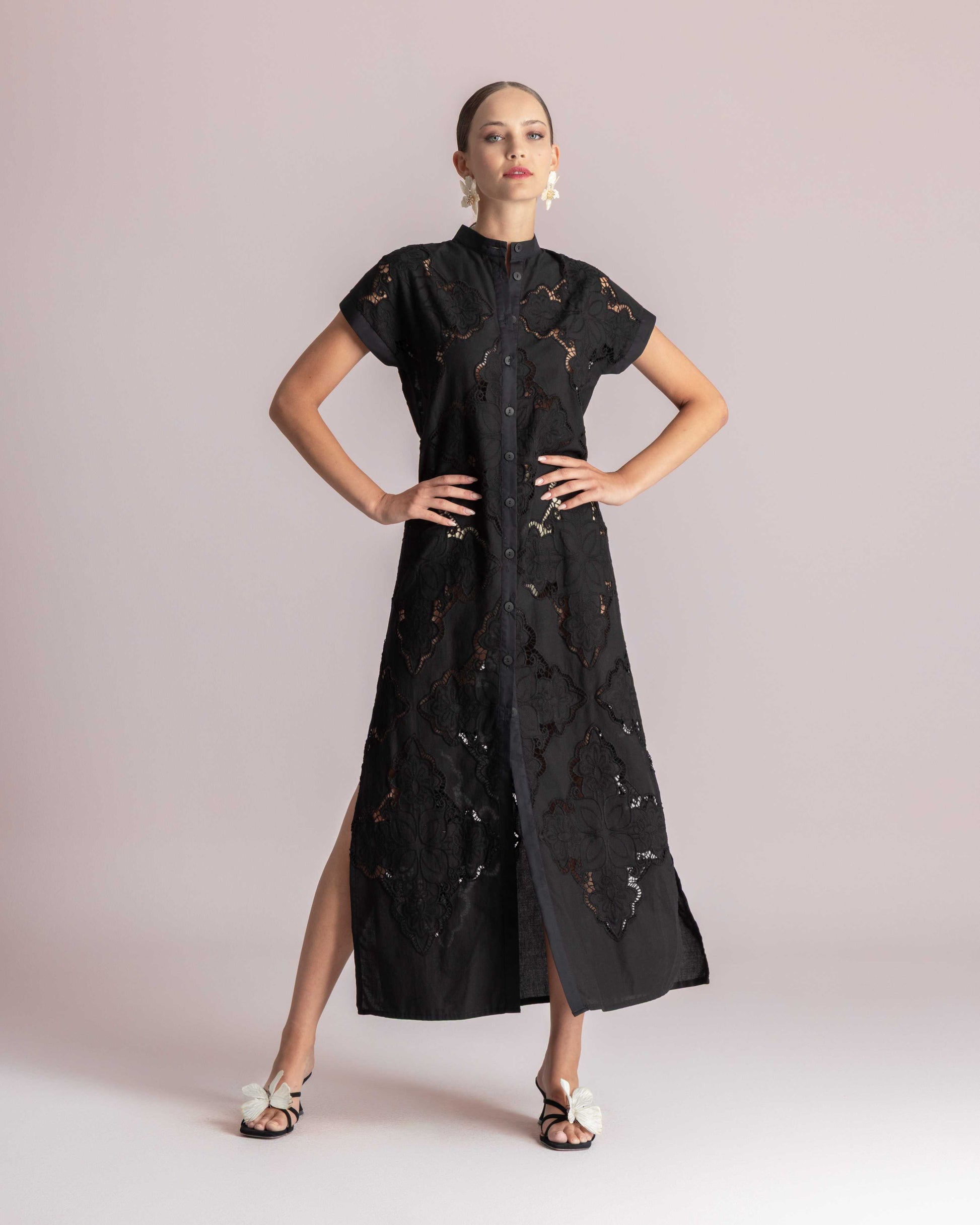  ELECTRA DRESS BLACK - Vesta Donna 