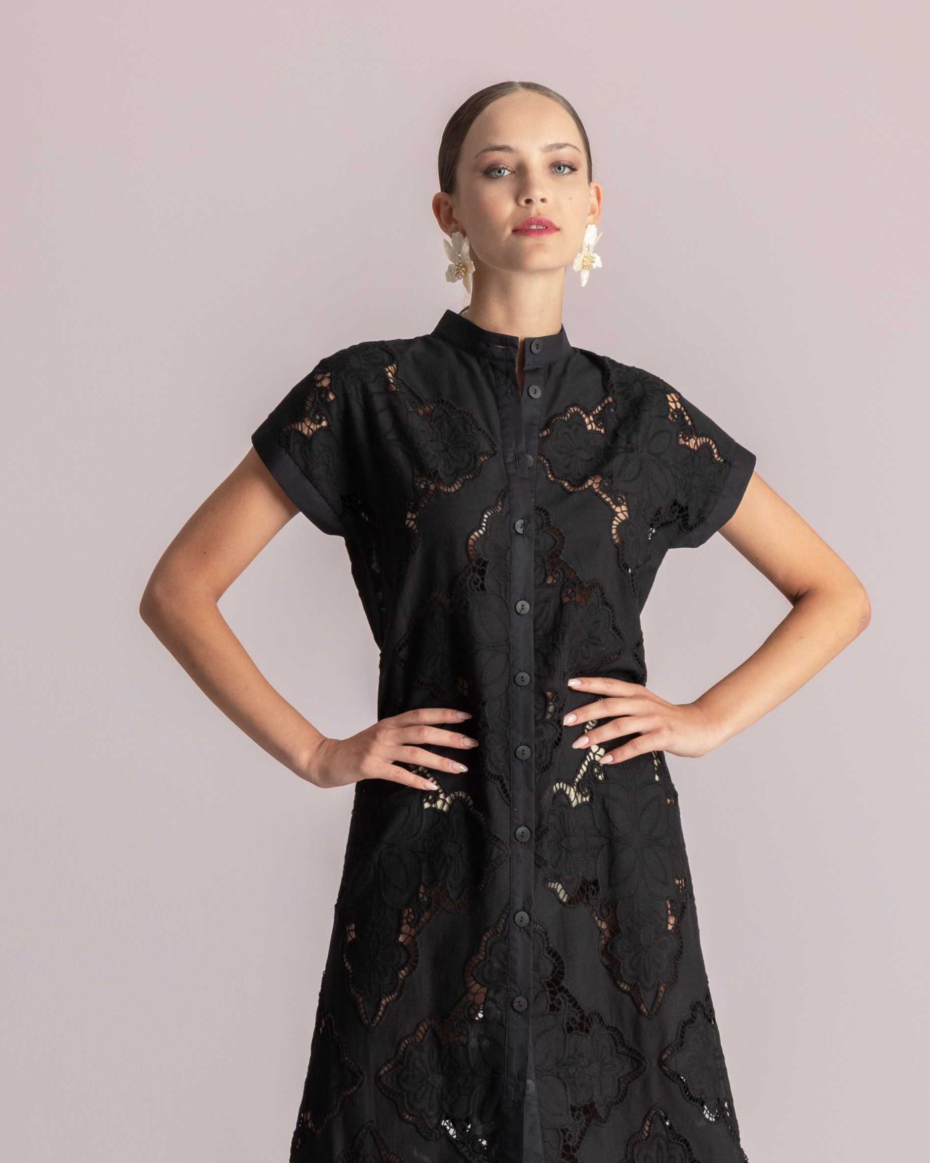  ELECTRA DRESS BLACK - Vesta Donna 