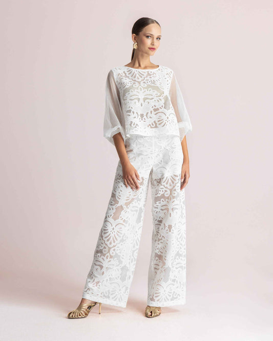 KALLIOPI LONG SLEEVE SET WHITE