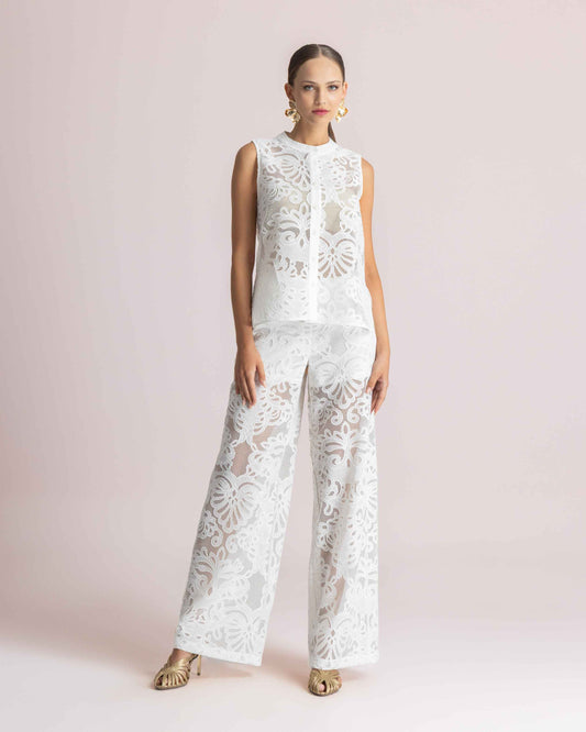 KALLIOPI SLEEVELESS SET WHITE