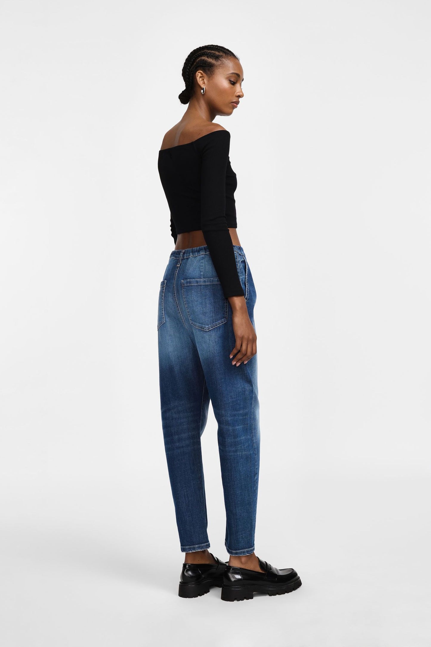LEXI MOM FIT JEANS DARK BLUE