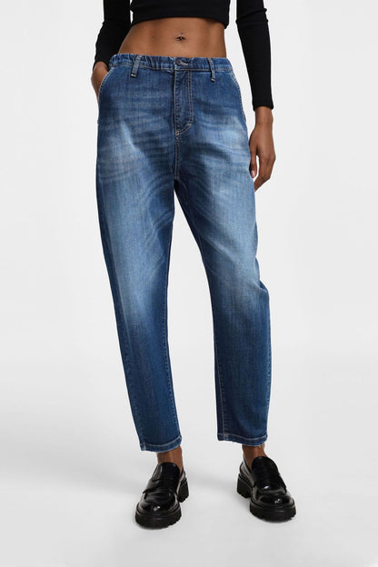 LEXI MOM FIT JEANS DARK BLUE
