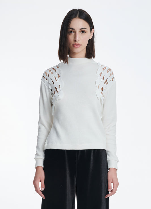 Cutcuutur PEONIA WHITE BLOUSE - Vesta Donna