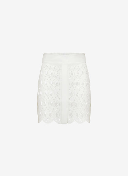  SHANNON MINI SKIRT WHITE - Vesta Donna 