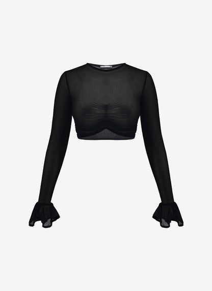 TYLER MESH TOP BLACK